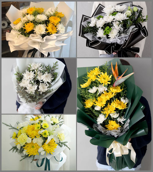 湖北黄冈市浠水县绿杨乡白事花束代送